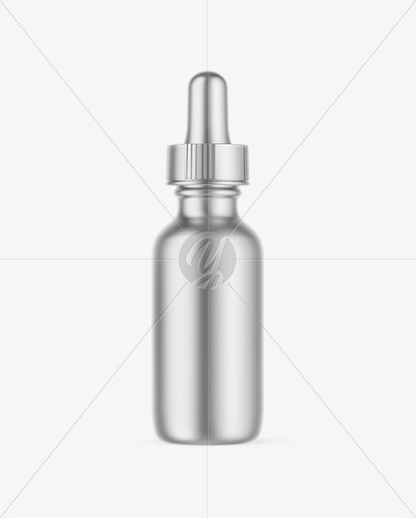 Metallic Dropper Bottle Mockup