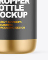 Metallic Dropper Bottle Mockup Metallic Dropper Bottle Mockup