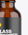 Amber Glass Dropper Bottle Mockup