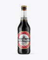 Amber Glass Dark Beer Bottle Mockup