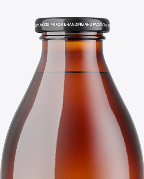 Amber Bottle Mockup