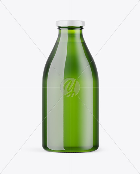 Green Bottle Mockup