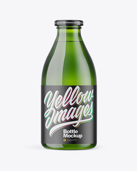 Green Bottle Mockup