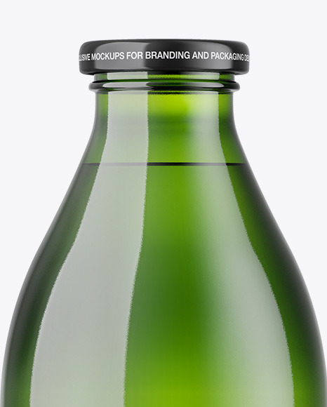 Green Bottle Mockup
