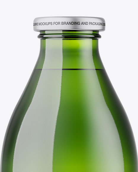 Green Bottle Mockup