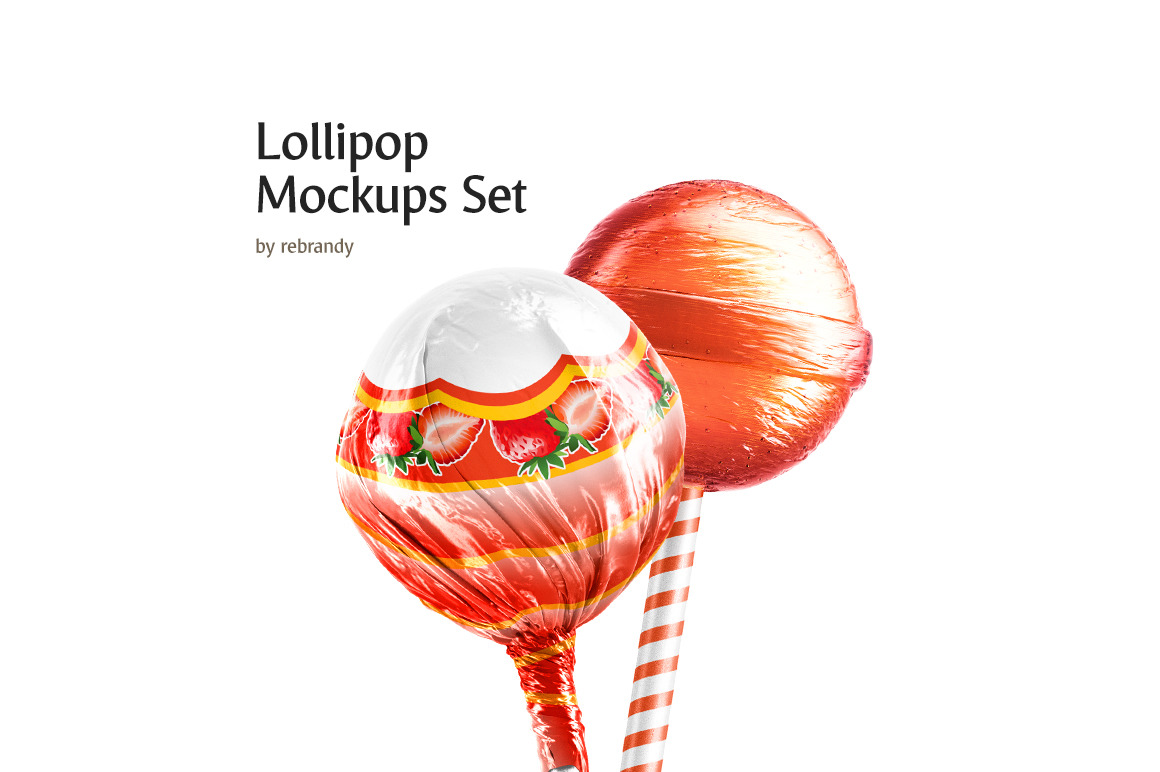 Lollipop Mockups Set Lollipop Mockups Set