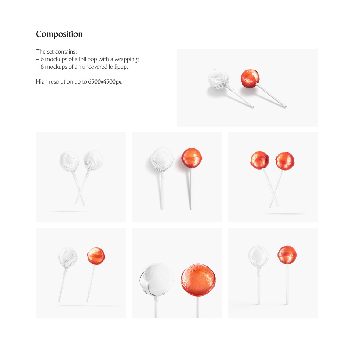 Lollipop Mockups Set Lollipop Mockups Set