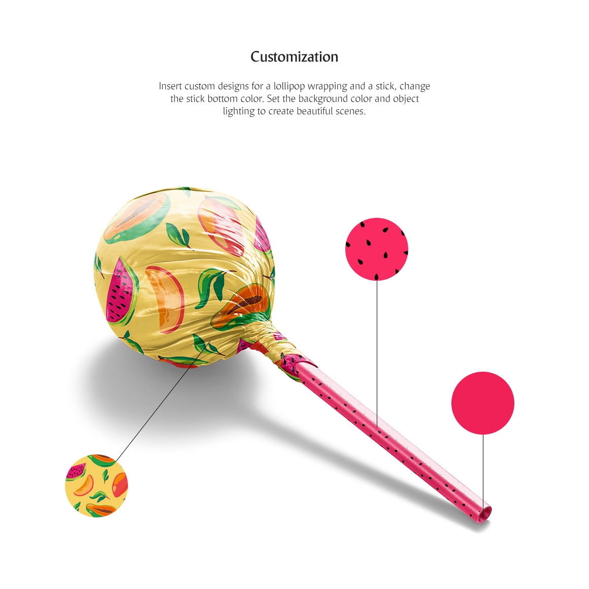 Lollipop Mockups Set Lollipop Mockups Set