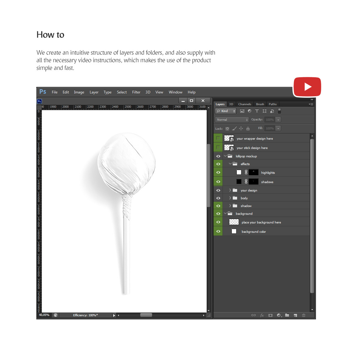 Lollipop Mockups Set