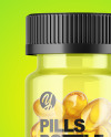 Clear Fish Oil Bottle Mockup