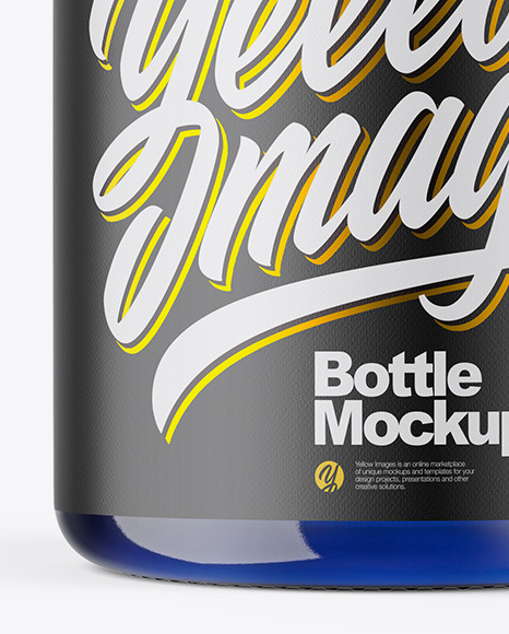 Blue Bottle Mockup Blue Bottle Mockup
