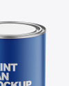 Matte Paint Can Mockup