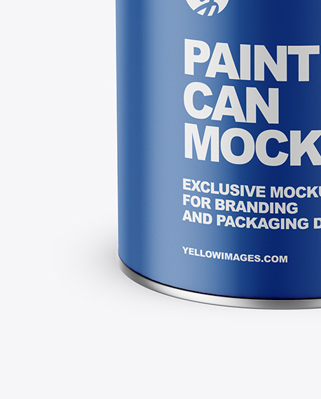 Matte Paint Can Mockup