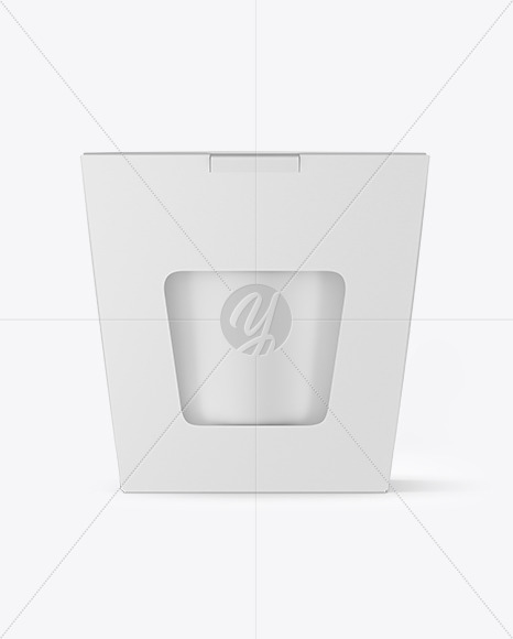 Paper Noodle Box with Can Mockup