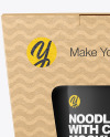 Kraft Noodle Box with Can Mockup