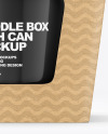 Kraft Noodle Box with Can Mockup