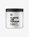 Clear Plastic Jar Mockup