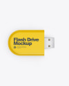 Matte USB Flash Drive Mockup