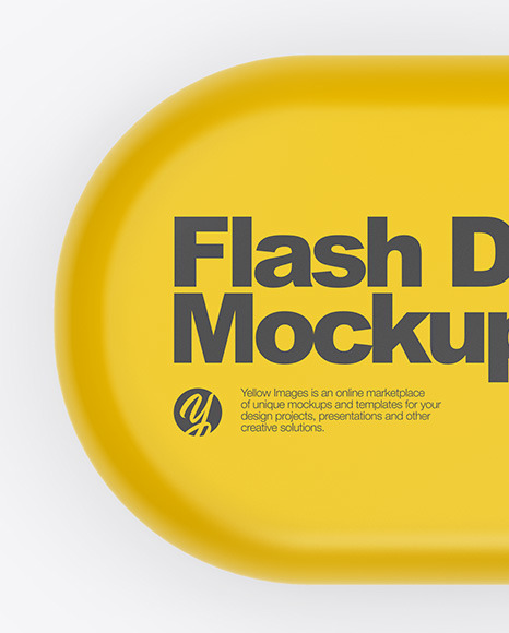 Matte USB Flash Drive Mockup