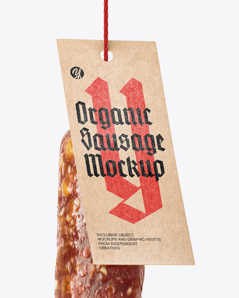 Cervelat Sausage Mockup