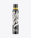 Glossy Aerosol Spray Bottle Mockup