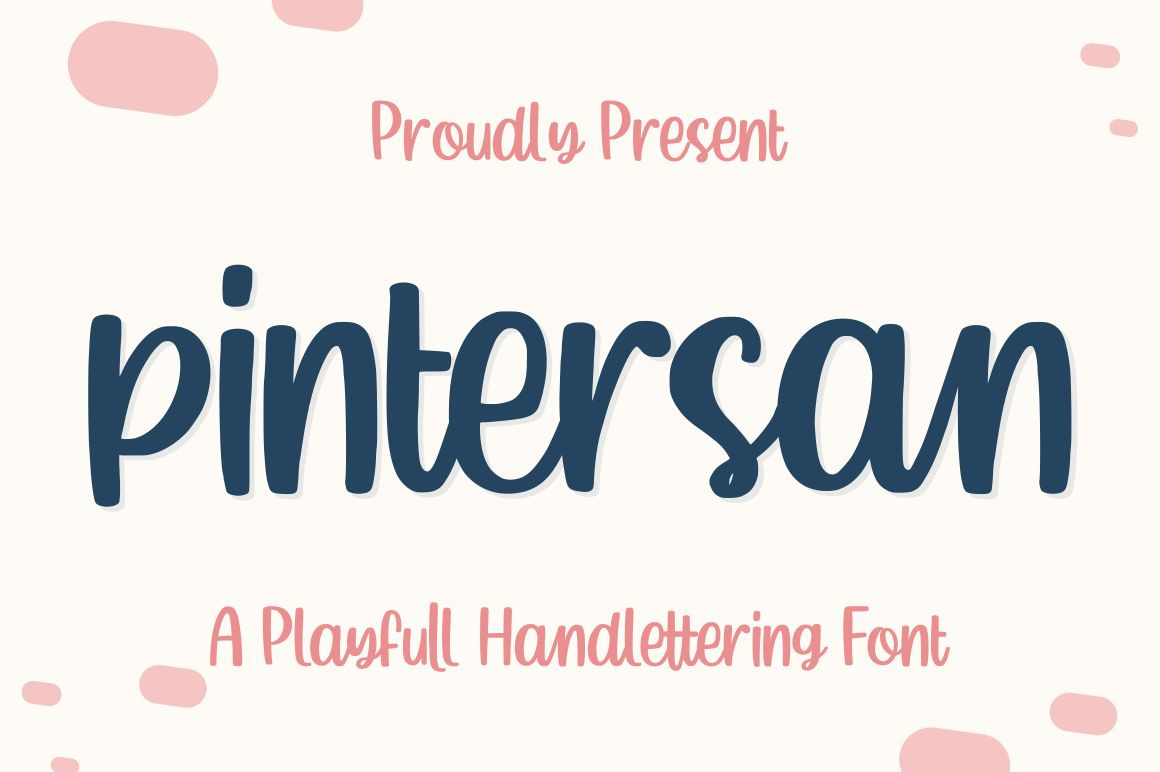 Pintersan - Handlettering Font Pintersan - Handlettering Font