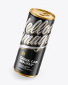 Matte Metallic Drink Can Mockup