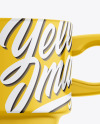 Ceramic Glossy Cup Mockup – Front View