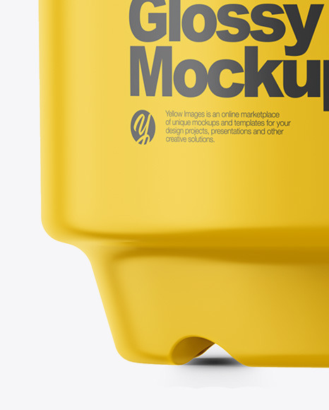 Ceramic Glossy Cup Mockup – Front View