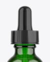 Green Glass Dropper Bottle Mockup