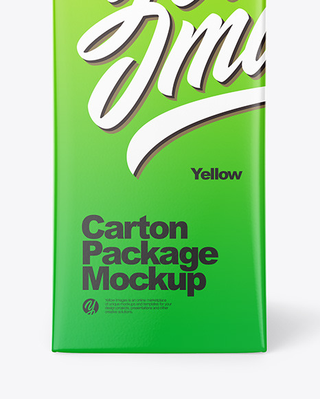 Matte Juice Carton Package Mockup