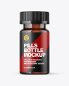 Amber Fish Oil Bottle Mockup