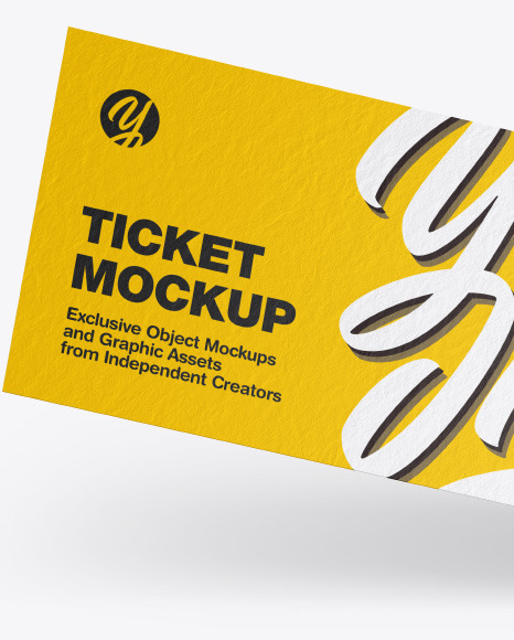 Paper Ticket Mockup