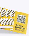 Paper Ticket Mockup