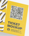 Paper Ticket Mockup