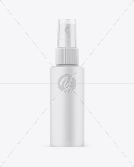 Matte Spray Bottle Mockup