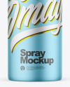 Matte Metallic Spray Bottle Mockup