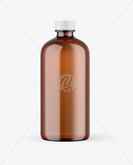 Amber Bottle Mockup