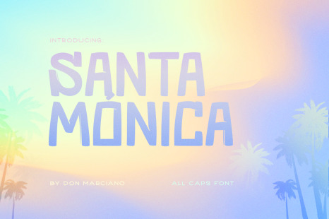 Santa Monica Cool Font - Festive font