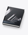 Hardcover Book w/ Matte Cover Mockup