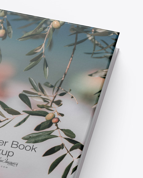 Hardcover Book w/ Matte Cover Mockup