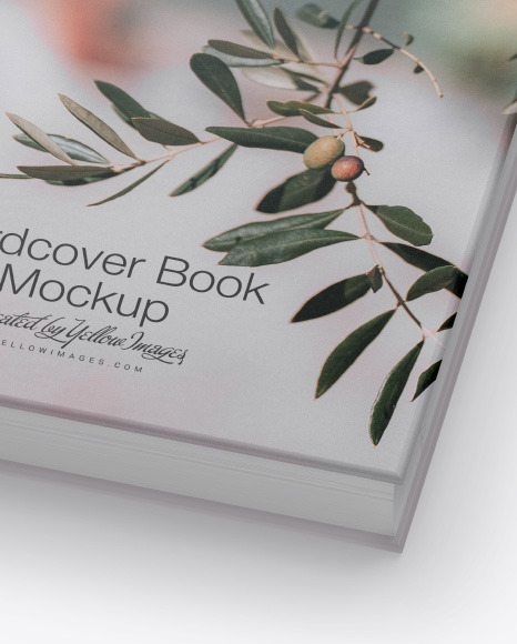 Hardcover Book w/ Matte Cover Mockup