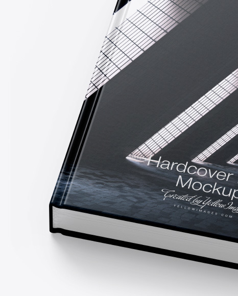 Hardcover Book w/ Matte Cover Mockup