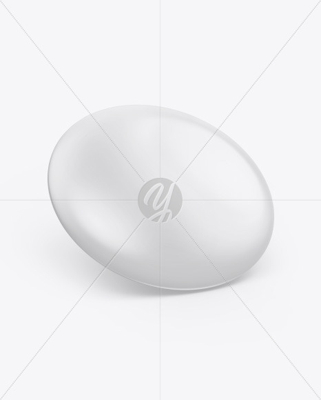 Glossy Button Pin Mockup