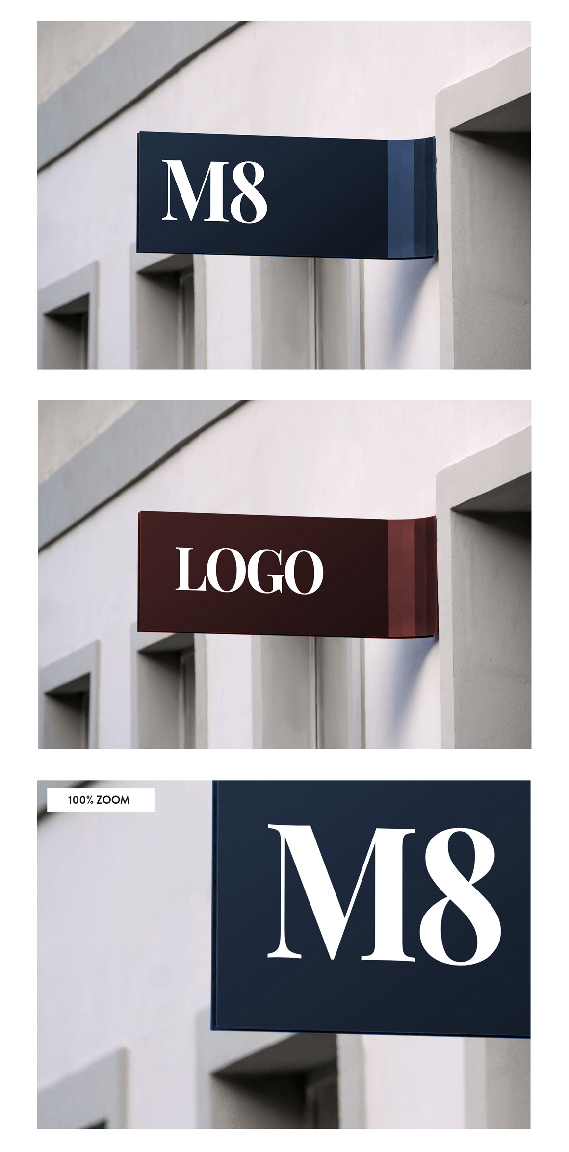 50 sign facade signboard logo mock vol 1