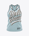 Women’s Heather V-Neck Tank Top Mockup - Front View