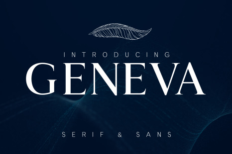 GENEVA - A family of 8 fonts - Publication