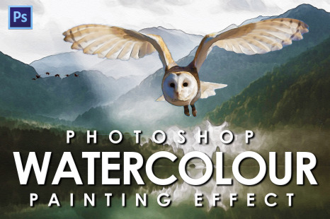 Watercolour Photoshop Action - Photoshop brushes