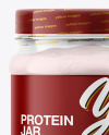 Clear Protein Jar Mockup