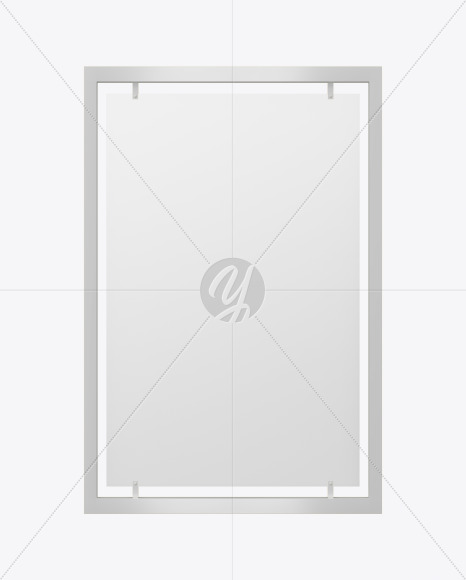 Advertising Poster Frame Mockup - Front View